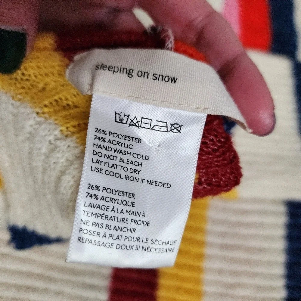 ANTHROPOLOGIE x SLEEPING ON SNOW knit infinity stripe scarf circle scarf‎